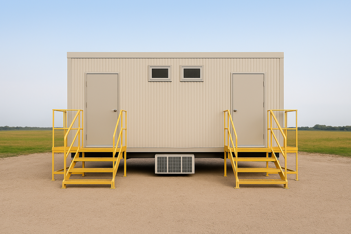 6m x 3m M & F 4 stall ablution block