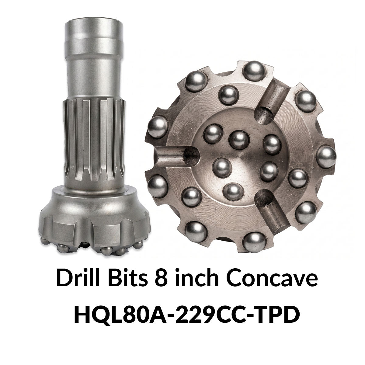 Drill Bits QL80 8 inch - CONCAVE FACE: HQL80A-229CC-TPD