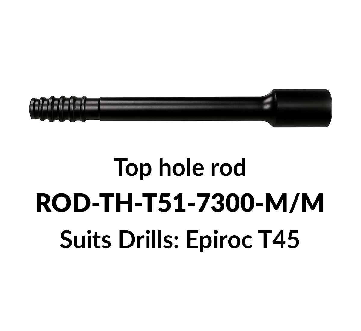 Top Hole Rod: ROD-TH-T51-7300-M/M