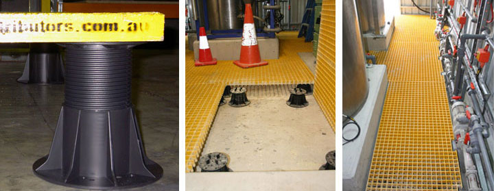 FRP Grating Pedestal Support