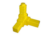 FRP 50mm Square Tube 3-Way Insert