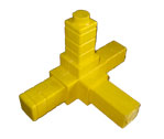 FRP 50mm Square Tube 4-Way Insert