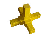 FRP 50mm Square Tube 5-Way Insert