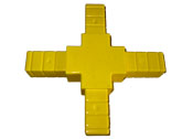 FRP 50mm Square Tube Cross Insert